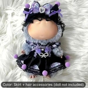 Purple and Black Kids LaBuBu Doll Outfit